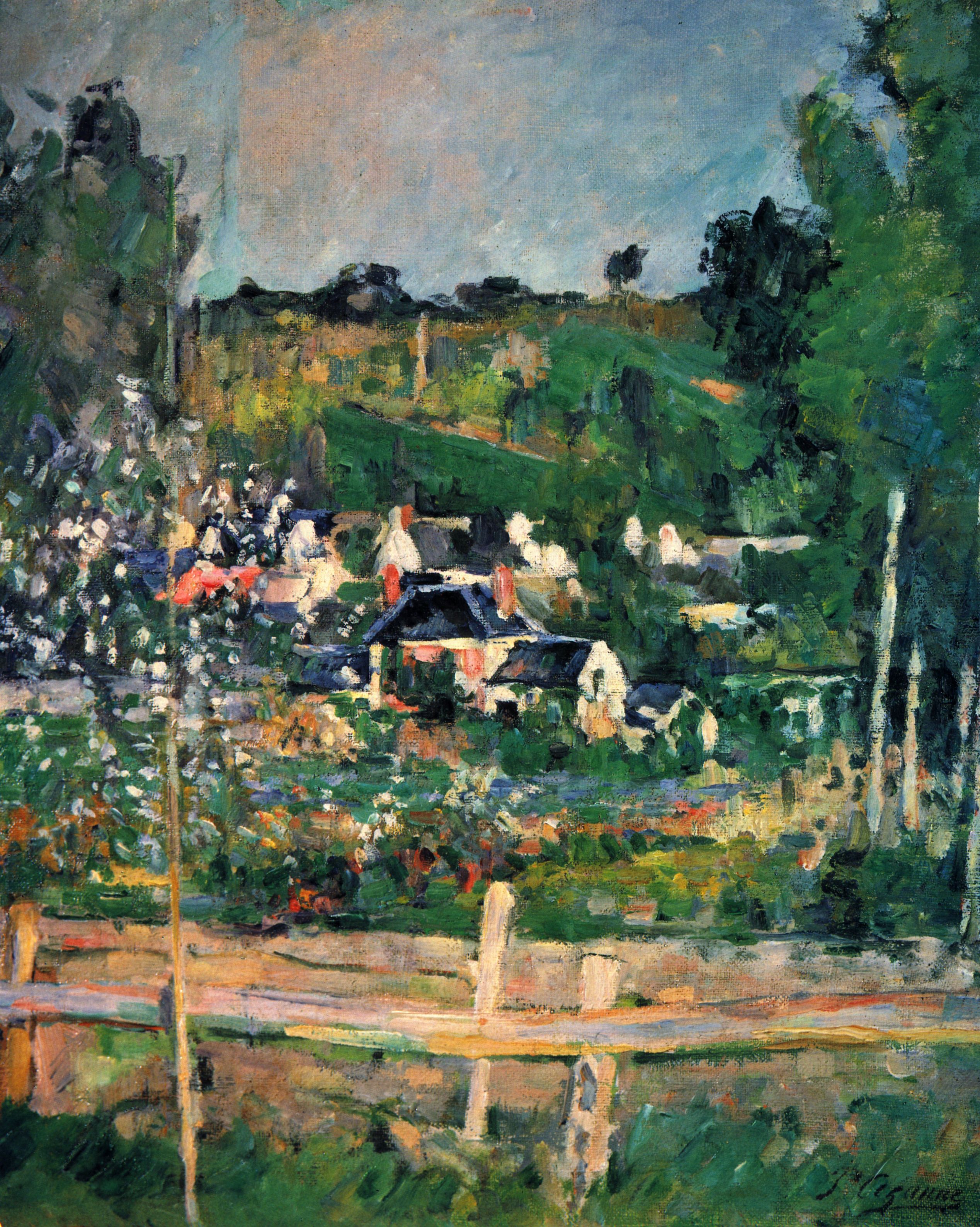 Paul Czanne: Blick auf Auvers-sur-Oise, Der Zaun