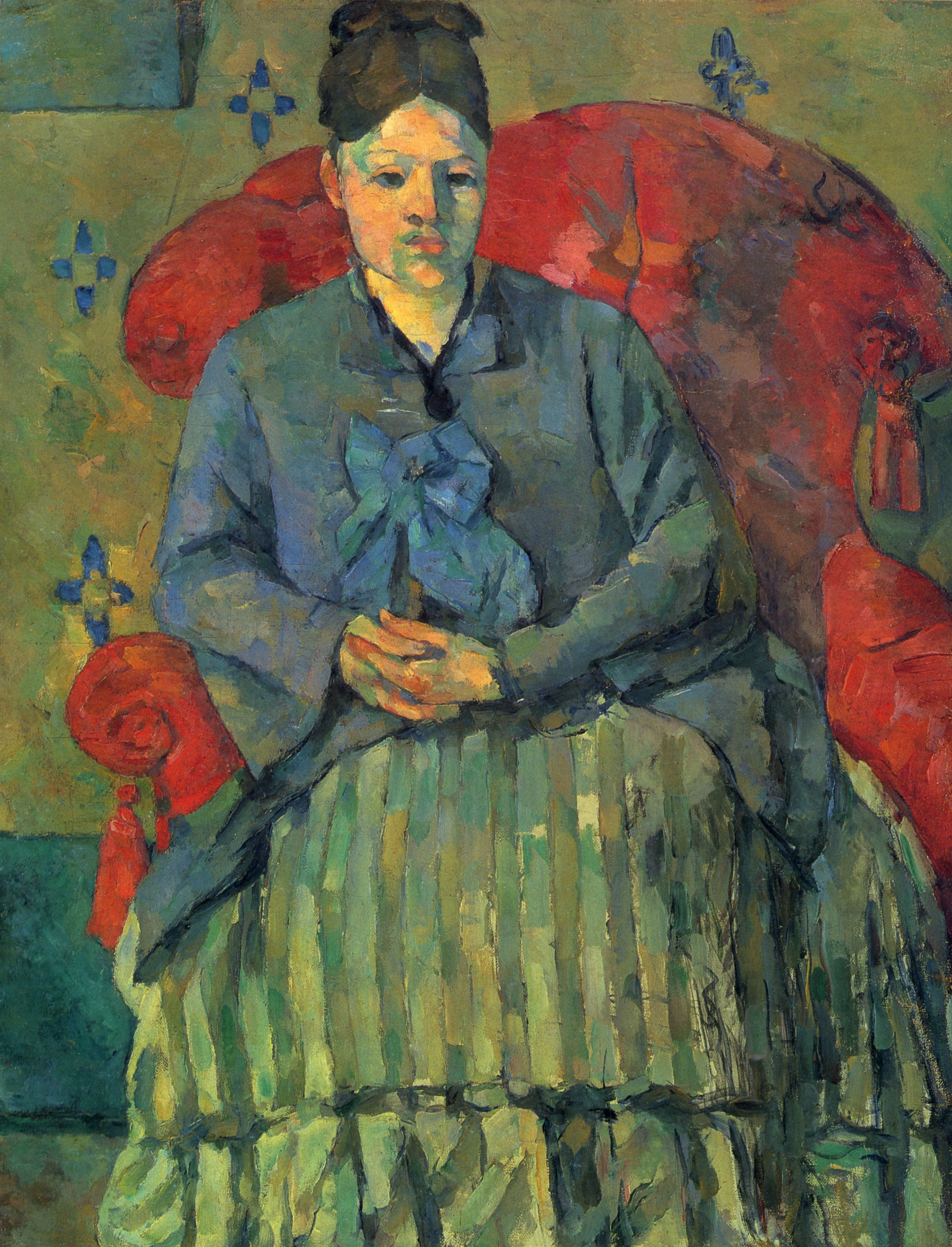 Paul Czanne: Portrt der Mme Czanne in rotem Lehnstuhl