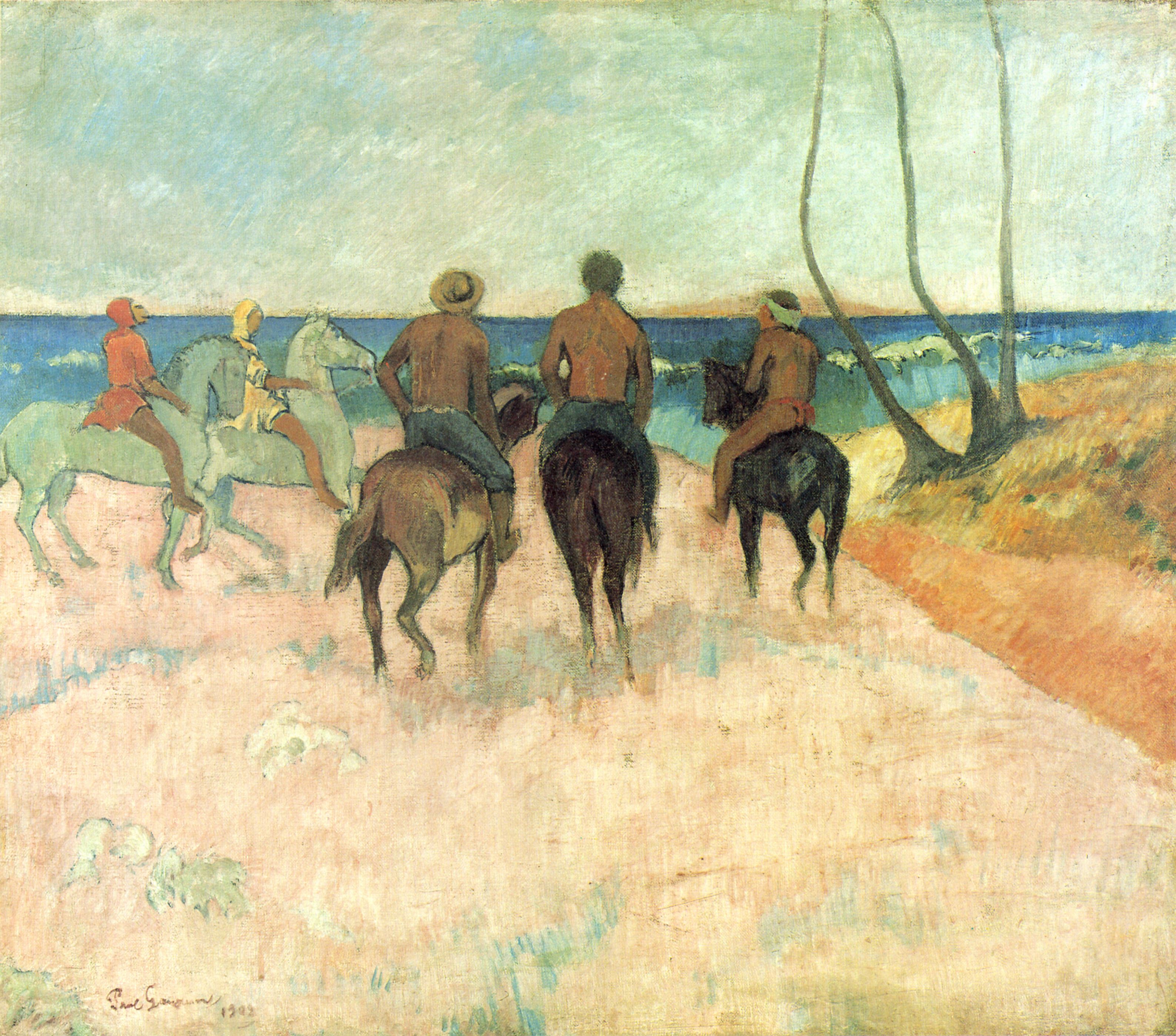 Paul Gauguin: Reiter am Strand