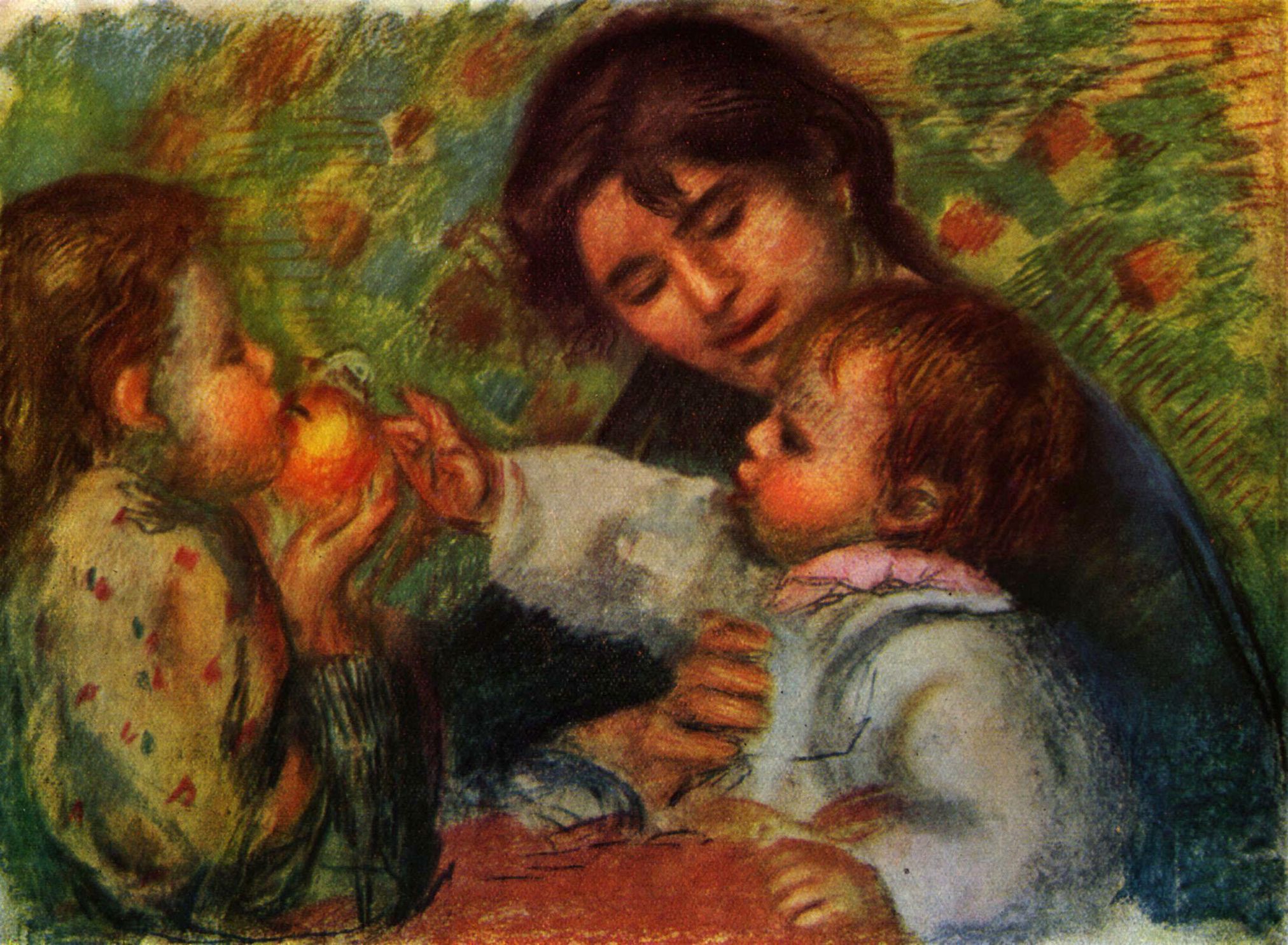 Pierre-Auguste Renoir: Portrt von Jean Renoir und Gabrielle mit ihrem Kind