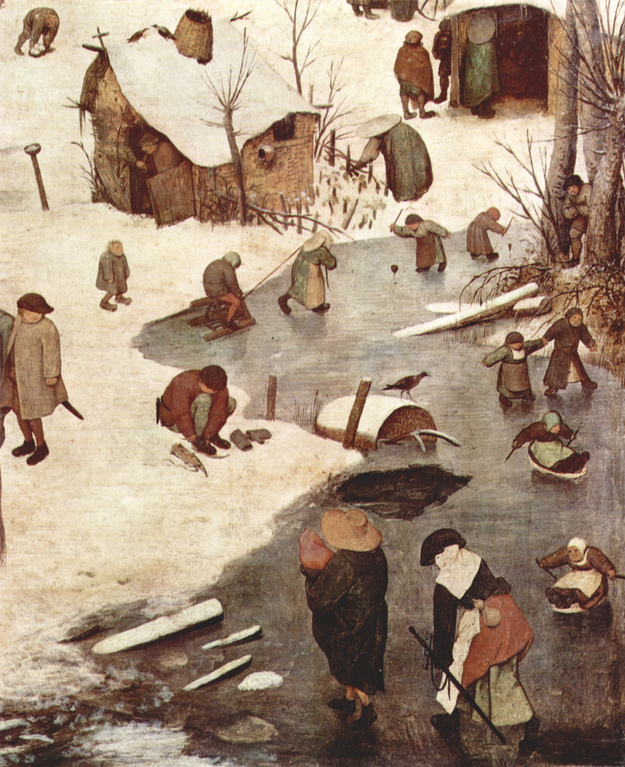 Pieter Bruegel d. .: Volkszhlung zu Bethlehem, Detail
