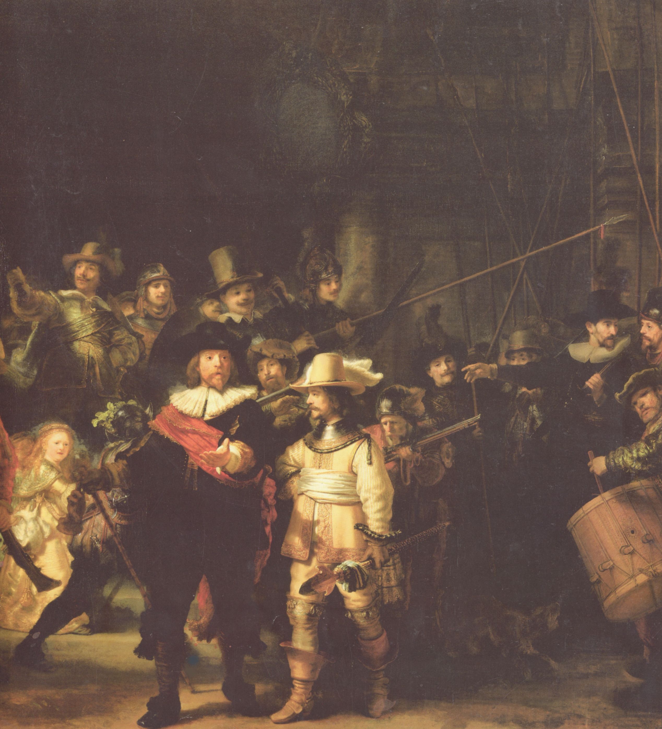 Rembrandt Harmensz. van Rijn: Die Nachtwache, Detail