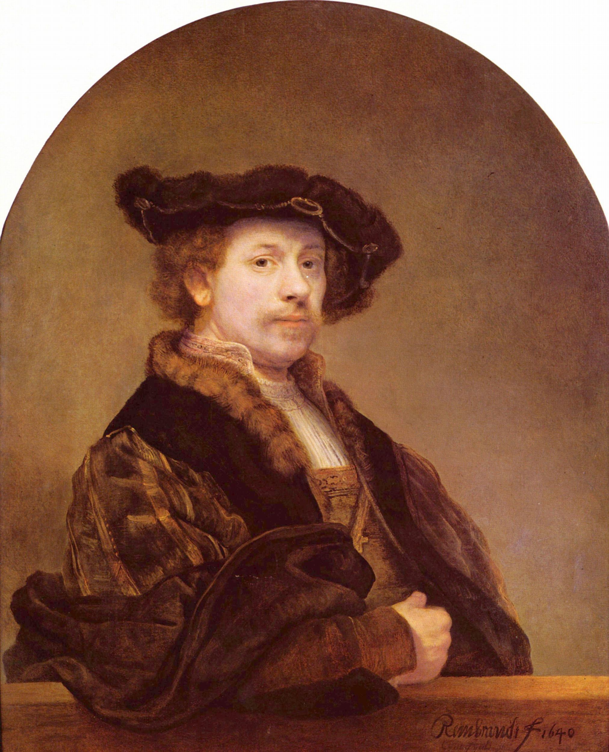 Rembrandt Harmensz. van Rijn: Selbstportrt