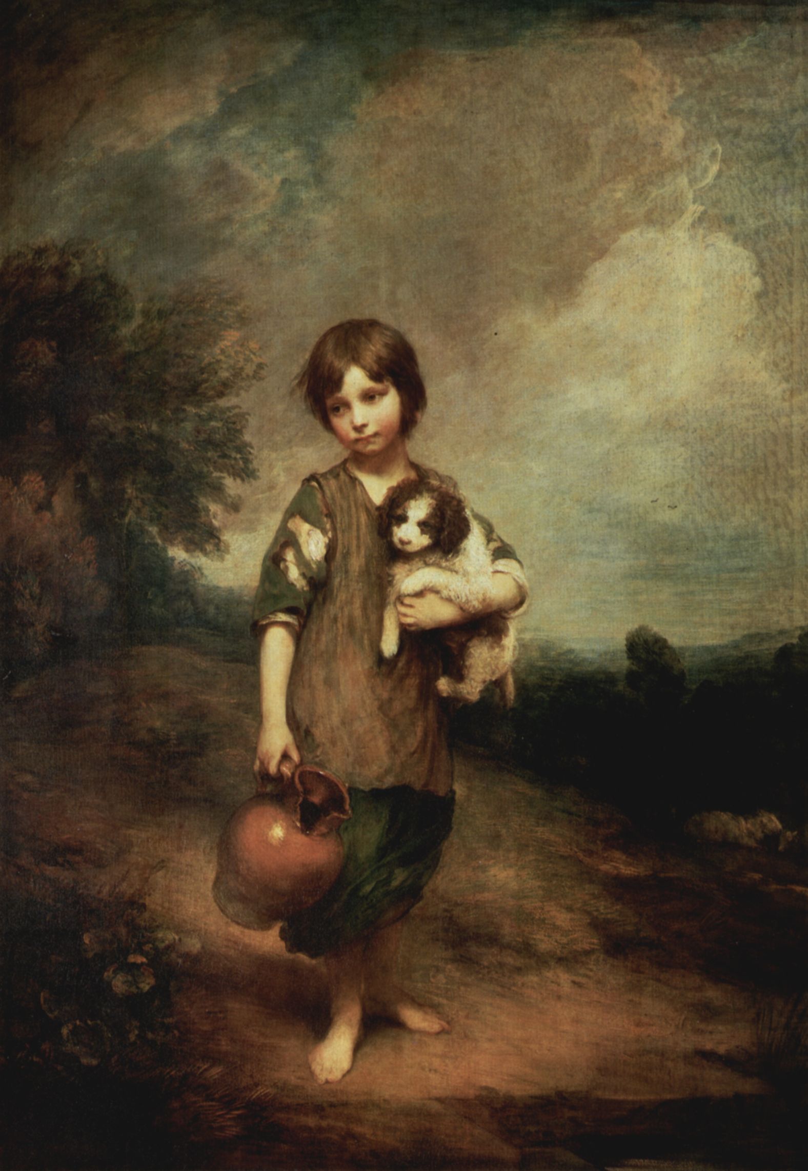 Thomas Gainsborough: Dorfmdchen mit Hund und Henkelkrug