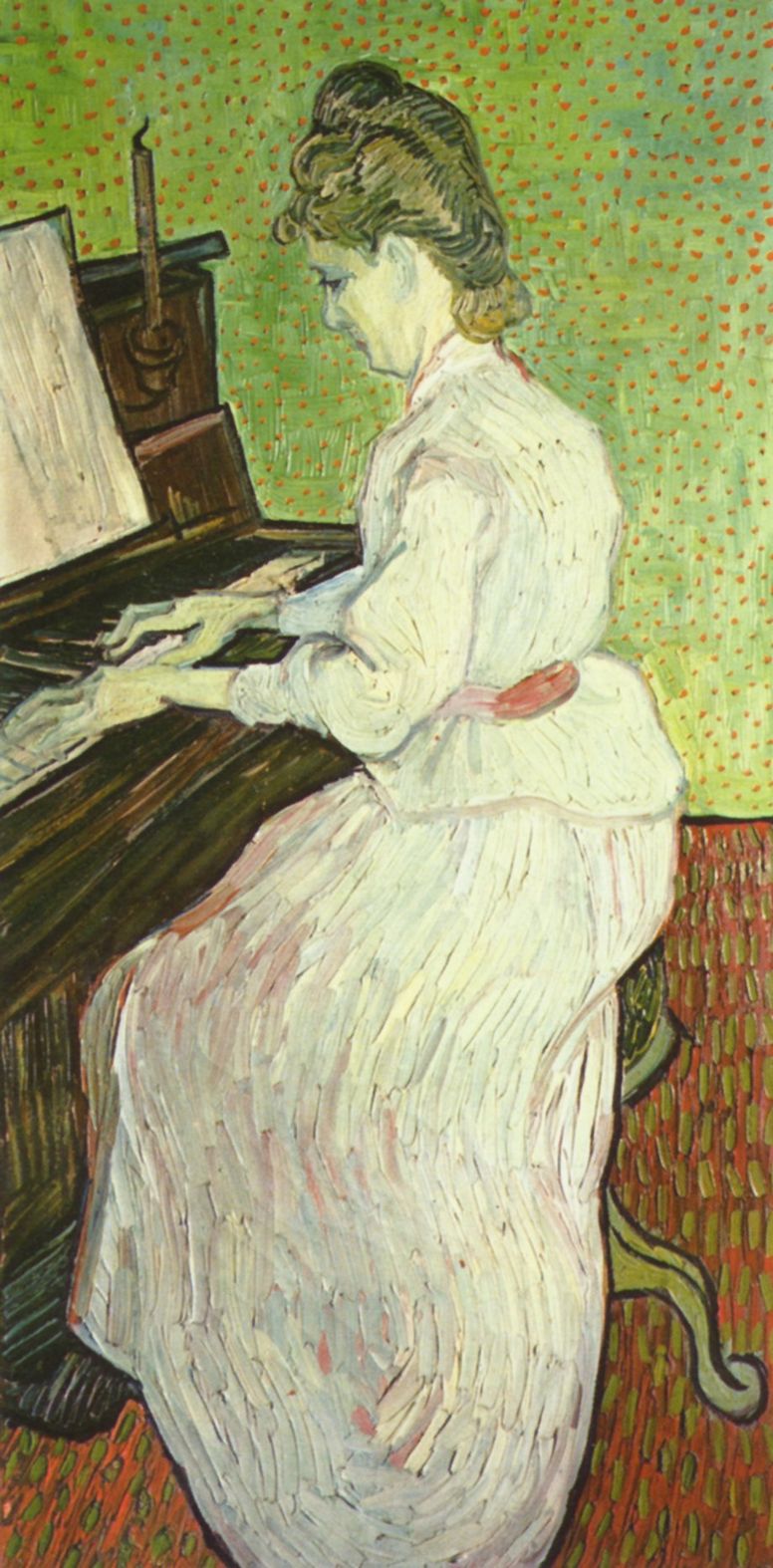 Vincent Willem van Gogh: Mademoiselle Gachet am Klavier