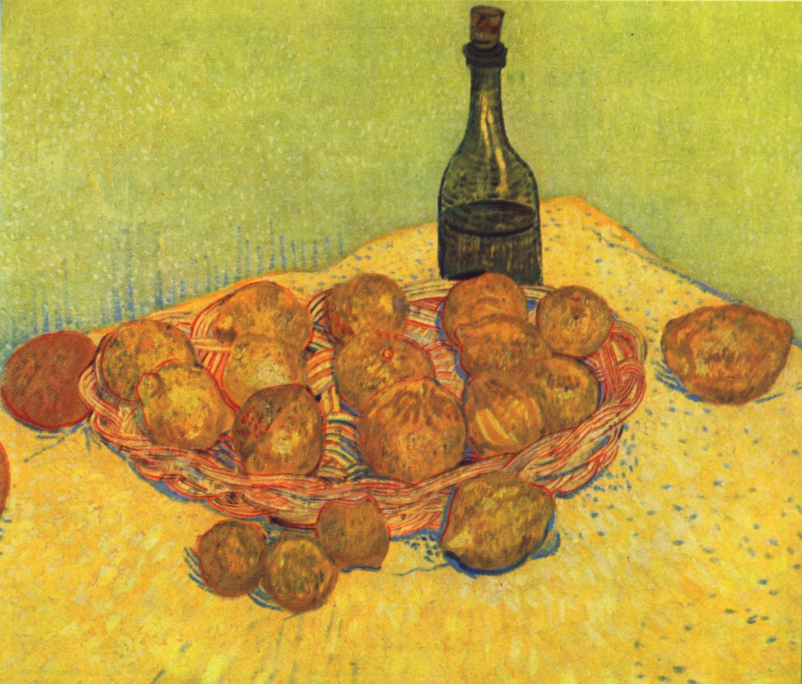 Vincent Willem van Gogh: Stilleben mit Flasche, Zitronen und Orangen