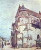 Alfred Sisley: Kirche von Moret, Nach dem Regen