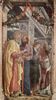 Andrea Mantegna: Altarretabel von San Zeno in Verona, Triptychon, linke Tafel: Hl. Petrus, Hl. Paulus, Hl. Johannes, der Evangelist, Hl. Zeno