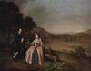 Arthur Devis: Porträt des Sir George und Lady Strickland im Park von Boynton Hall