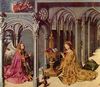 Barthlemy d' Eyck: Verkndigungsaltar, Mitteltafel: Verkndigung