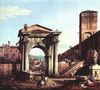 Canaletto (I): Capriccio Romano, Stadttor und Wehrturm