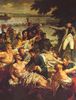 Charles Meynier: Napoleons Rückkehr auf die Insel Lobau am 23. Mai 1809, Detail