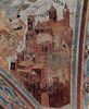 Cimabue: Fresken in der Oberkirche San Francesco in Assisi, Fresko im Vierungsgewlbe, Szene: Hl. Marco, Detail: Architektur (Ytalia)
