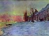 Claude Monet: Lavacourt: Sonnenschein und Schnee