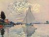 Claude Monet: Segelboot in Le-Petit-Gennevilliers
