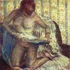 Edgar Germain Hilaire Degas: Kniende Frau