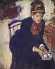 Edgar Germain Hilaire Degas: Portrt der Miss Cassatt, die Karten haltend