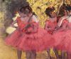 Edgar Germain Hilaire Degas: Tnzerinnen in Rosa zwischen den Kulissen