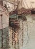 Egon Schiele: Segelschiffe im wellenbewegtem Wasser (Der Hafen von Triest)
