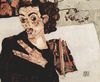 Egon Schiele: Selbstporträt mit schwarzem Tongefäß