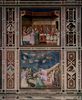 Giotto di Bondone: Freskenzyklus in der Arenakapelle in Padua (Scrovegni-Kapelle), bersicht ber Wandgestaltung, obere Szene: Die Hochzeit zu Kana, untere Szene: Beweinung