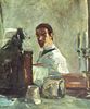 Henri de Toulouse-Lautrec: Selbstportrt vor einem Spiegel