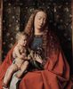 Jan van Eyck: Madonna des Kanonikus Georg van der Paele, Detail: Madonna mit dem Kind