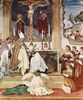 Lorenzo Lotto: Freskenzyklus im Oratori Suardi in Trescore, Szene: Einkleidung der Hl. Klara mit der Ordenstracht