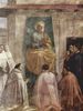 Masaccio: Freskenzyklus der Brancacci-Kapelle in Santa Maria del Carmine in Florenz, Szenen aus dem Leben Petri, Szene: Petrus in Kathedra