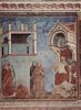 Memmo di Filipuccio: Freskenzyklus zum Leben des Hl. Franziskus von Assisi, Szene: Die Feuerprobe vor dem Sultan
