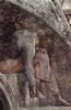 Michelangelo Buonarroti: Deckenfresko zur Schpfungsgeschichte in der Sixtinischen Kapelle, Szene in Lnette: Vorfahrin Christi