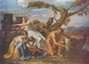 Nicolas Poussin: Jupiter als Kind von der Ziege Amalthea genhrt