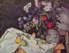 Paul Cézanne: Stilleben mit Blumen und Früchten Paul Cézanne: Stilleben mit Blumen und Früchten