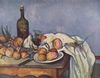 Paul Cézanne: Stilleben mit Flasche und Zwiebeln Paul Cézanne: Stilleben mit Flasche und Zwiebeln