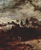 Pieter Bruegel d. .: Zyklus der Monatsbilder, Szene: Der dstere Tag (Monat Februar oder Mrz), Detail