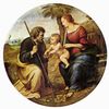 Raffael: Hl. Familie unter einer Palme, Tondo Raffael: Hl. Familie unter einer Palme, Tondo