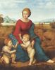 Raffael: Madonna im Grünen, Szene: Maria mit Christuskind und Johannes dem Täufer Raffael: Madonna im Grünen, Szene: Maria mit Christuskind und Johannes dem Täufer