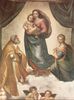 Raffael: Sixtinische Madonna, Szene: Maria mit Christuskind, Hl. Papst Sixtus II. und Hl. Barbara Raffael: Sixtinische Madonna, Szene: Maria mit Christuskind, Hl. Papst Sixtus II. und Hl. Barbara