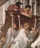 Raffael: Stanza di Eliodoro im Vatikan für Papst Julius II., Wandfresko, Szene: Messe von Bolsena, Detail Raffael: Stanza di Eliodoro im Vatikan für Papst Julius II., Wandfresko, Szene: Messe von Bolsena, Detail