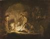 Rembrandt Harmensz. van Rijn: Grablegung Christi