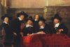Rembrandt Harmensz. van Rijn: Portrt der Vorsteher der Tuchmacherzunft (De Staalmeesters)