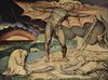 William Blake: Satan schttet die Plagen ber Hiob aus